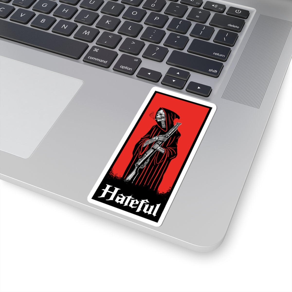 REAPER MARKSMAN Kiss-Cut Stickers, Goth Aesthetic Decals, Unique Gifts for Halloween, Laptop Stickers, Macbook Decor