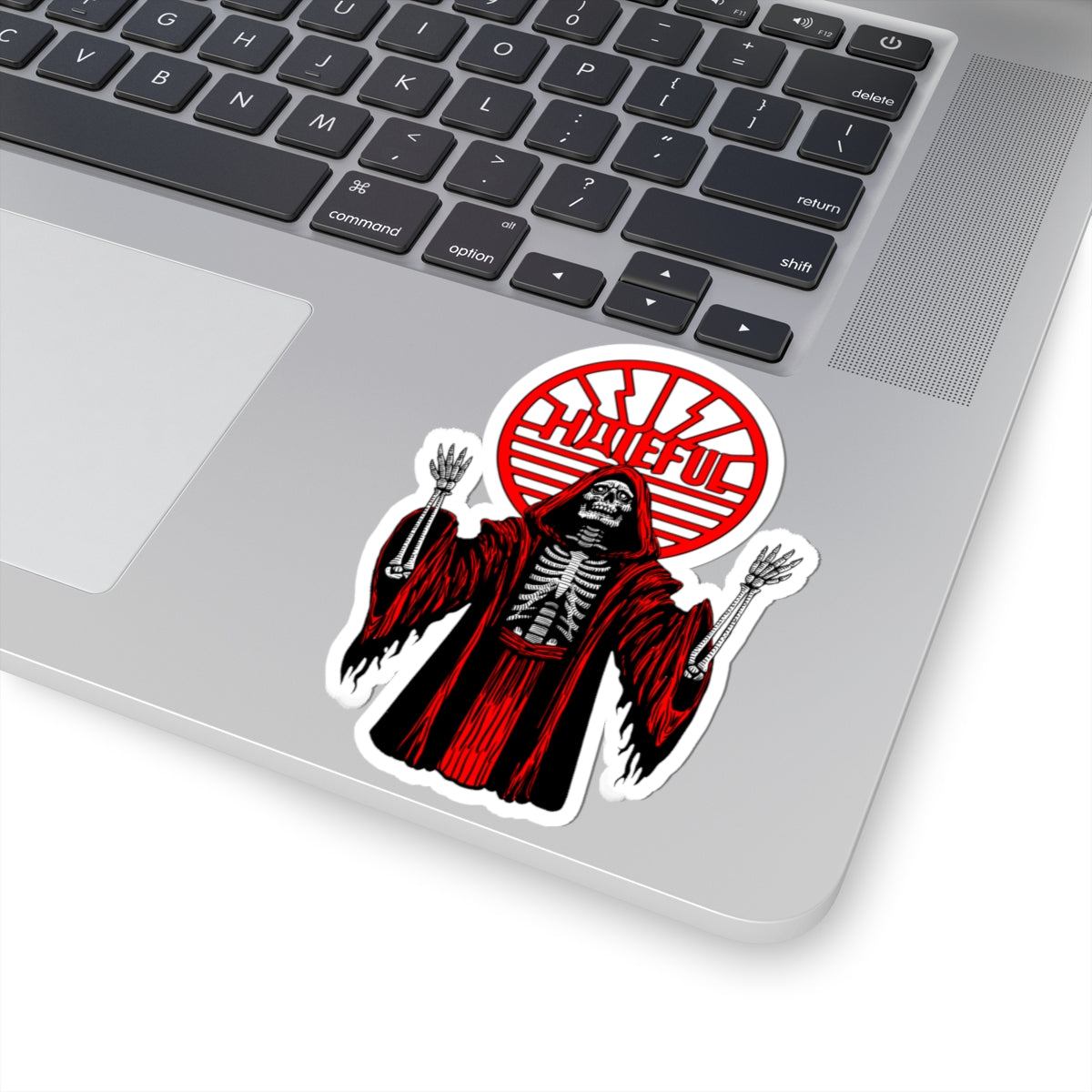 Necromancer Acolyte Kiss Cut Stickers, Gothic Decor, Halloween Party Favors, Laptop Accessories, Unique Gifts for Dark Aesthetic Lovers