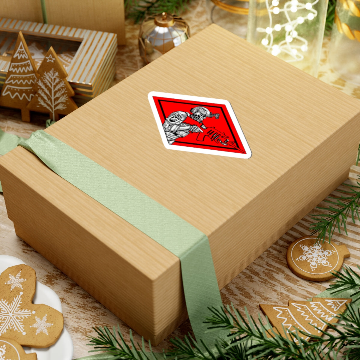 Copy of Undead Commando Kiss-Cut Stickers for Bold Expression, Waterproof Decals for Laptop, Gear, Motorcycle, Gifts for Men, Military Decor