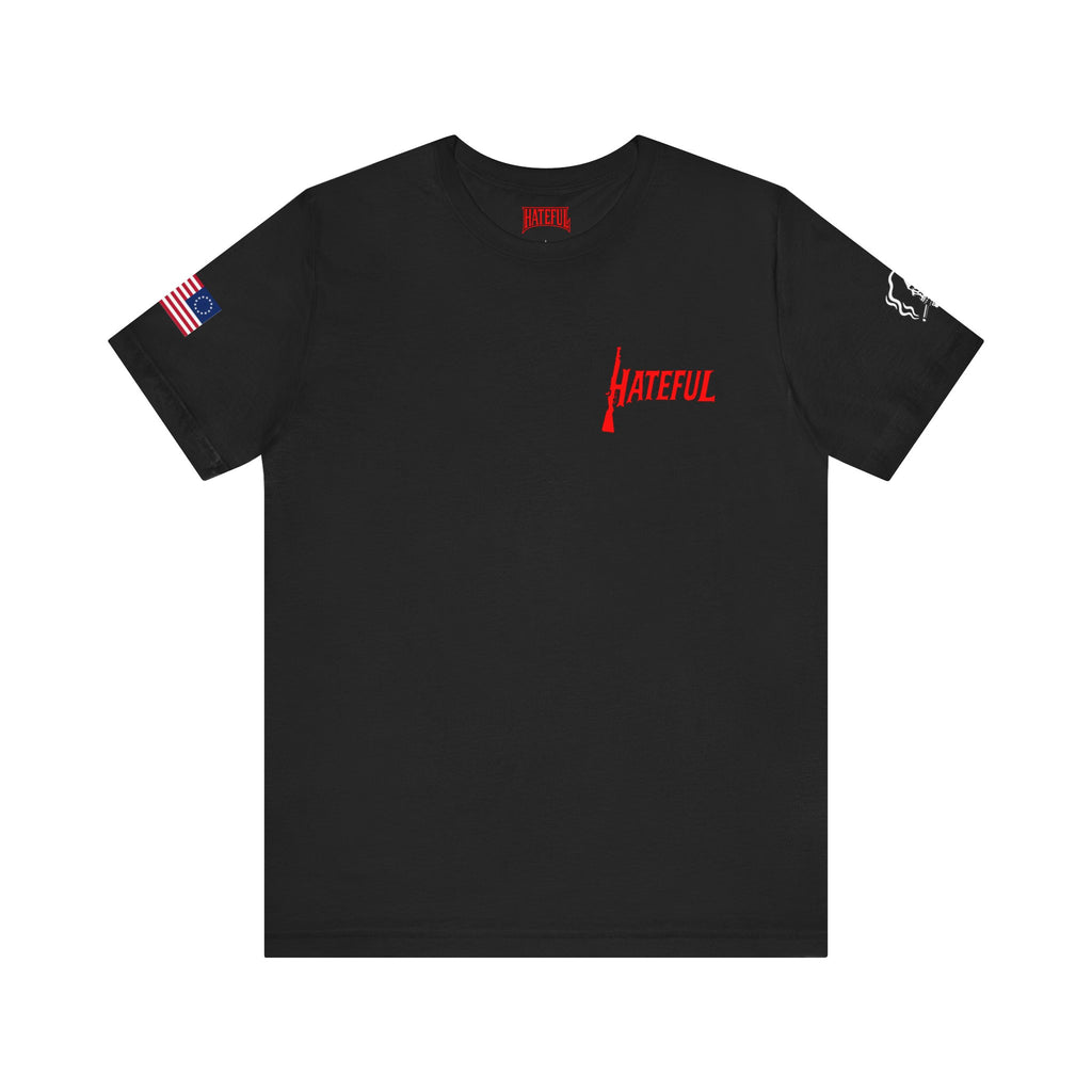 REAPER MARKSMAN Hateful Graphic Tee - Unisex Jersey Short Sleeve T-shirt for Music Lovers, Festivals, Gifts, Casual Wear, Street Style