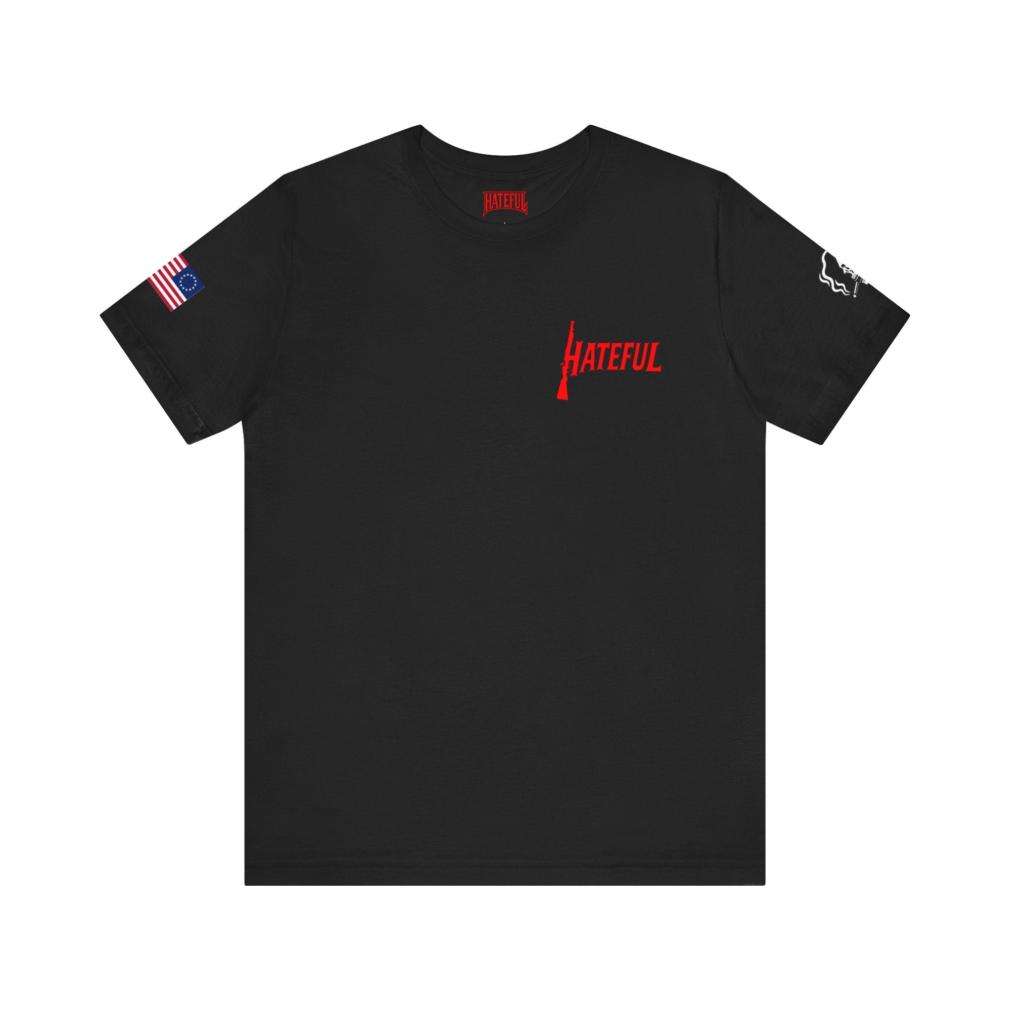 REAPER MARKSMAN Hateful Graphic Tee - Unisex Jersey Short Sleeve T-shirt for Music Lovers, Festivals, Gifts, Casual Wear, Street Style