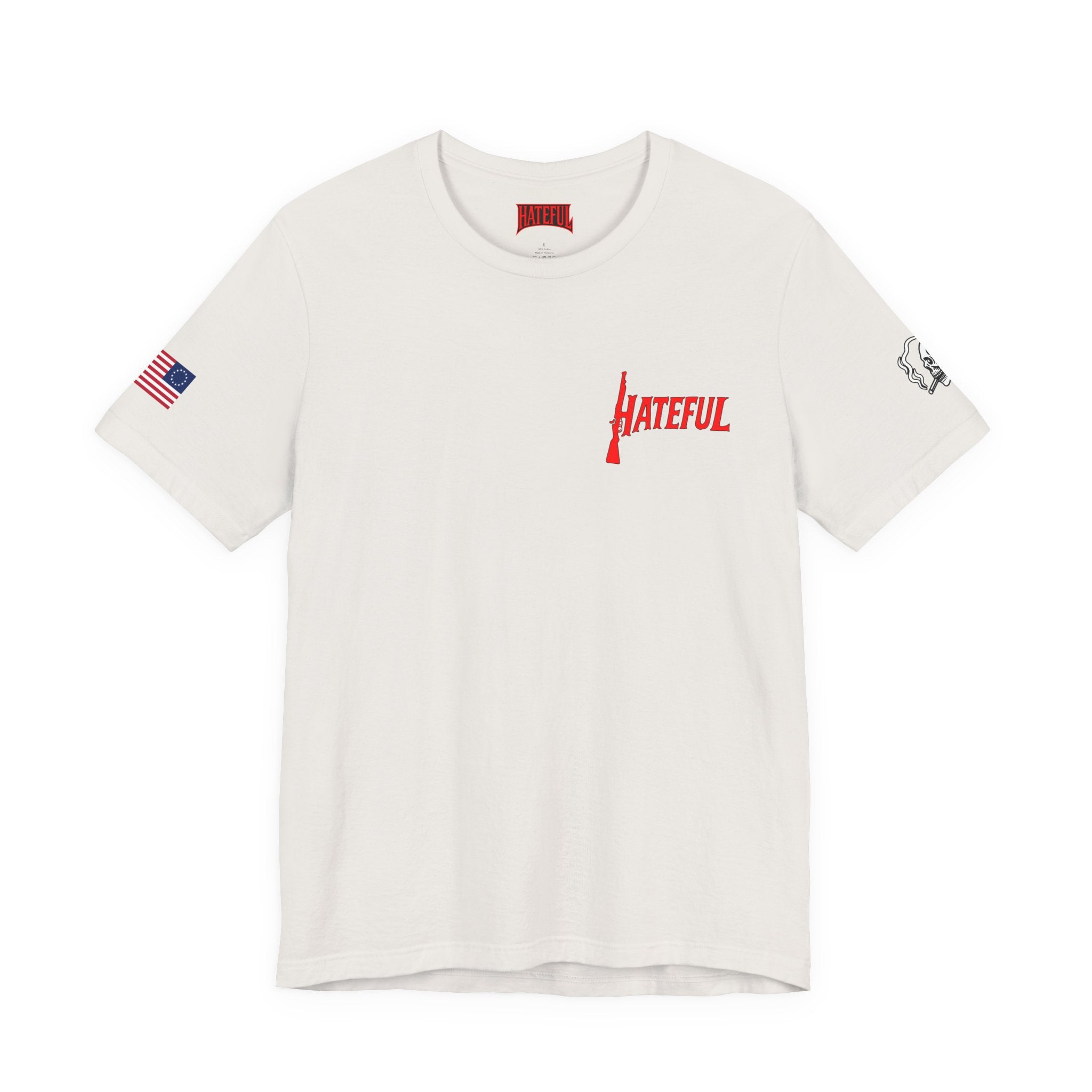 REAPER MARKSMAN Hateful Graphic Tee - Unisex Jersey Short Sleeve T-shirt for Music Lovers, Festivals, Gifts, Casual Wear, Street Style