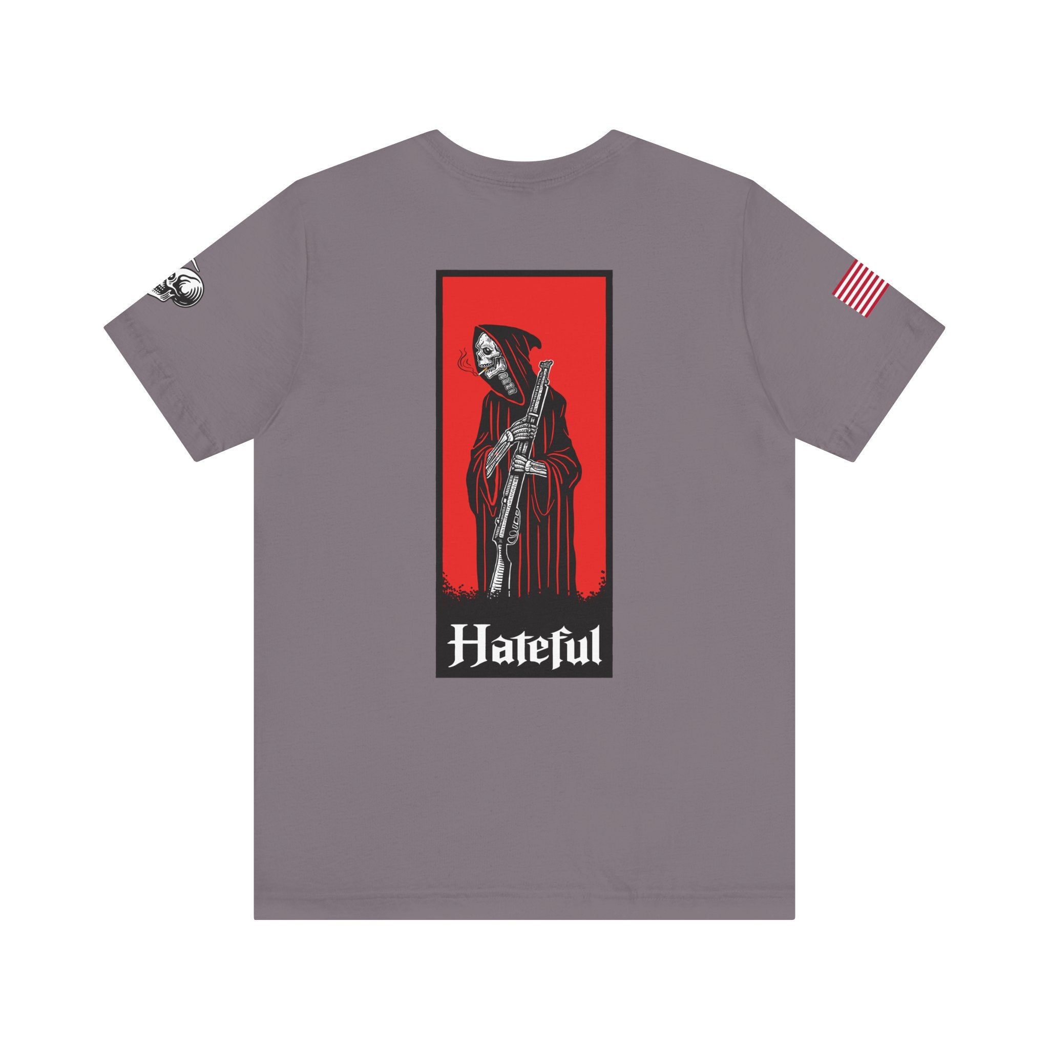 REAPER MARKSMAN Hateful Graphic Tee - Unisex Jersey Short Sleeve T-shirt for Music Lovers, Festivals, Gifts, Casual Wear, Street Style