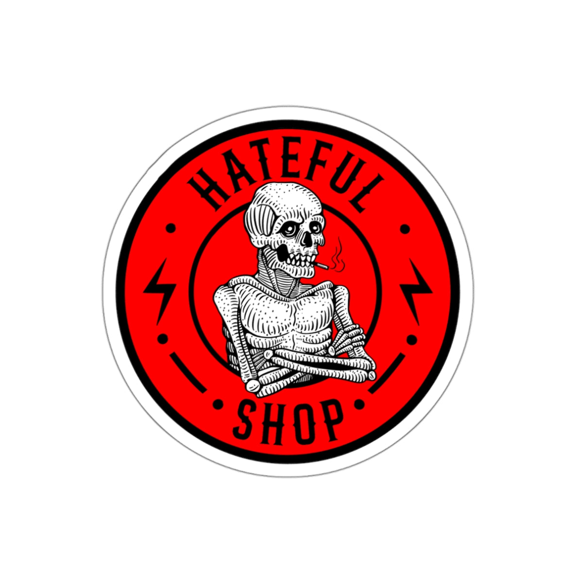 HATEFUL LOGO STICKER