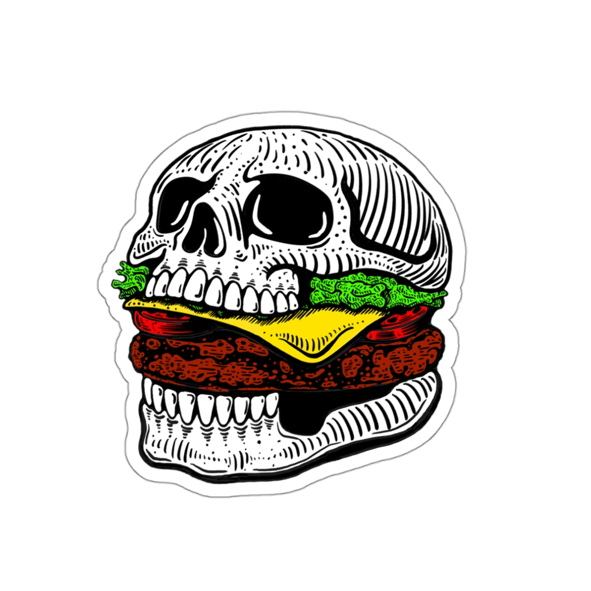 HATEFUL BURGER STICKER