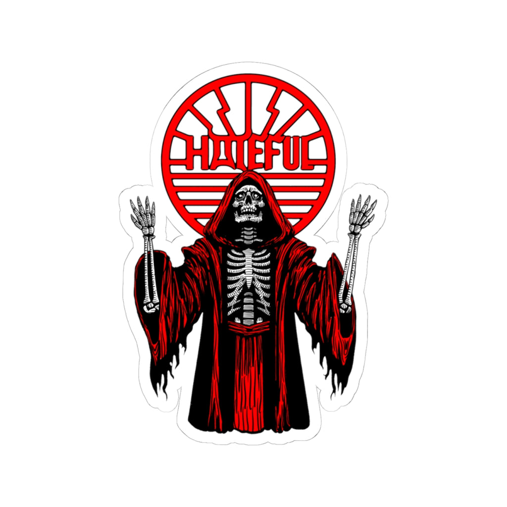 Necromancer Acolyte Kiss Cut Stickers, Gothic Decor, Halloween Party Favors, Laptop Accessories, Unique Gifts for Dark Aesthetic Lovers