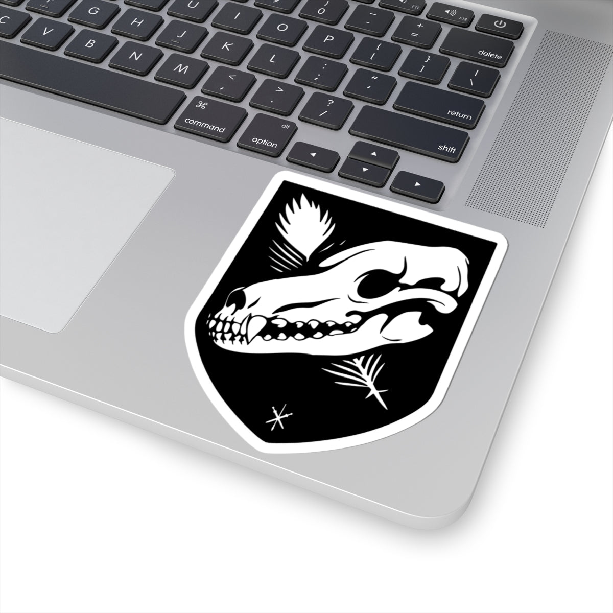 Coyote Men Patch,  Kiss-Cut Stickers | Edgy Decor, Laptop Stickers, Unique Gift, Dark Aesthetic, Nature Lover