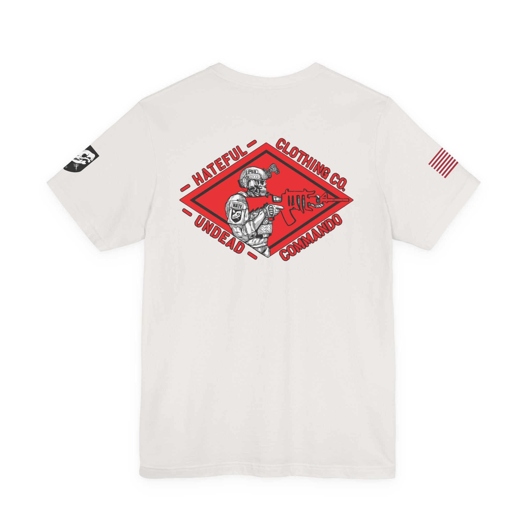 UNDEAD COMMANDO Unisex Graphic Tee with Bold Design, Casual Shirt, Streetwear Top, Gift for Friends, Trending Apparel