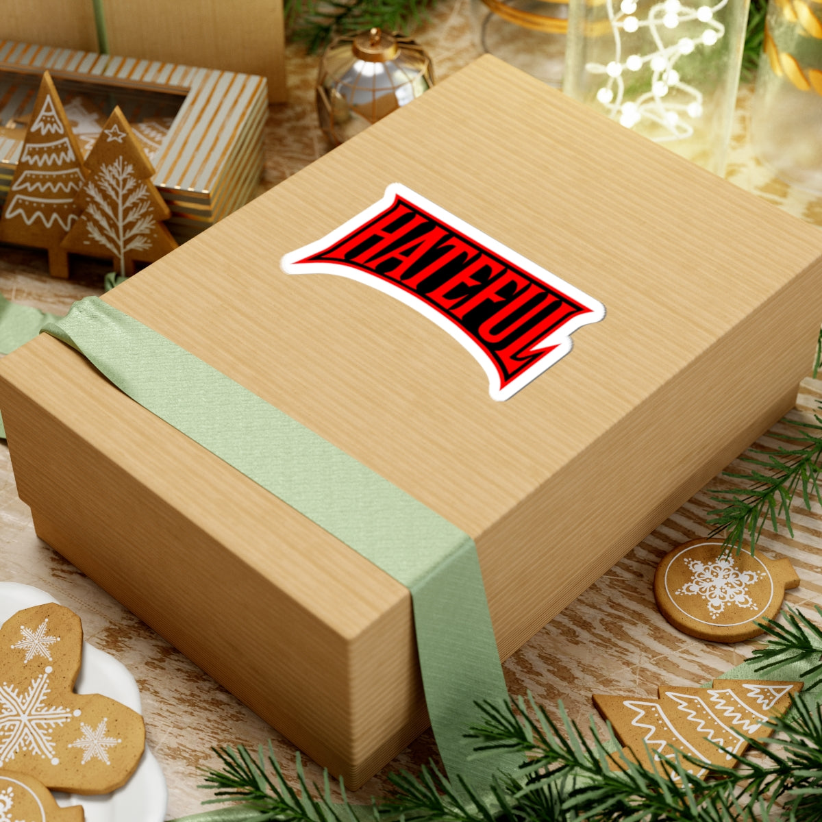 Hateful Logo Kiss-Cut Stickers | Emo Aesthetic Decals, Laptop Stickers, Vintage Decor, Gift for Fans, Edgy Style