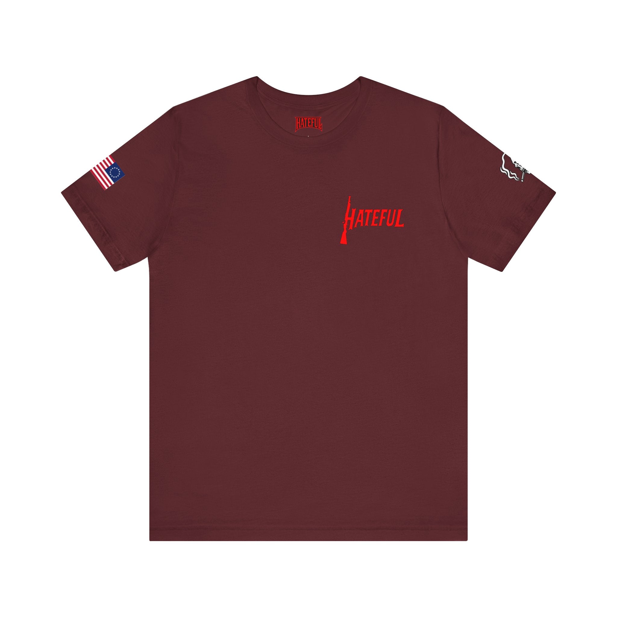 REAPER MARKSMAN Hateful Graphic Tee - Unisex Jersey Short Sleeve T-shirt for Music Lovers, Festivals, Gifts, Casual Wear, Street Style