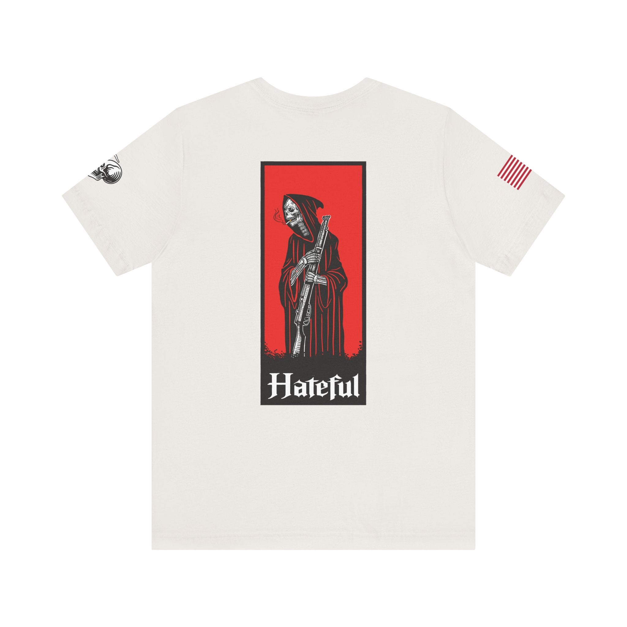 REAPER MARKSMAN Hateful Graphic Tee - Unisex Jersey Short Sleeve T-shirt for Music Lovers, Festivals, Gifts, Casual Wear, Street Style