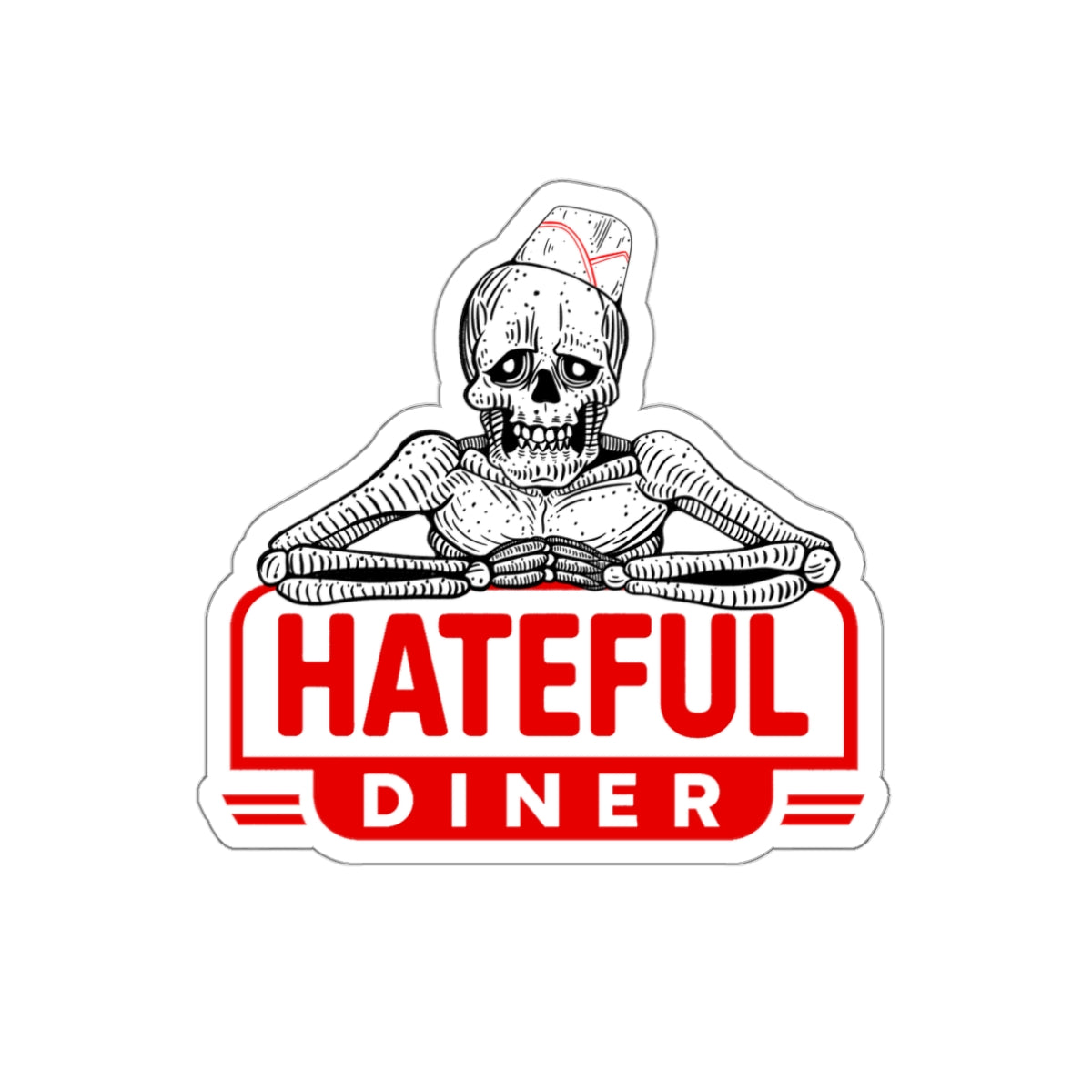 HATEFUL DINER STICKER